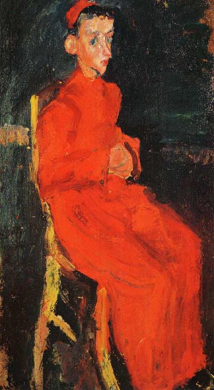 Chaim Soutine Seated Choirboy oil painting image